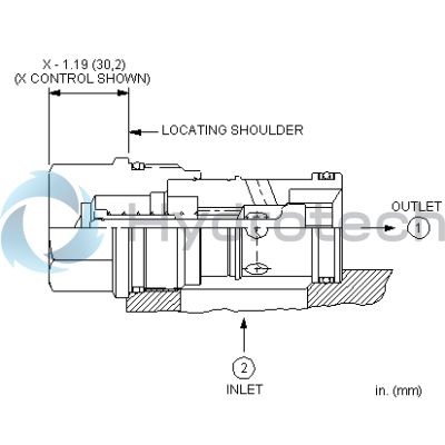 Sun Hydraulics-CHECK CARTRIDGE-CXIDXAN