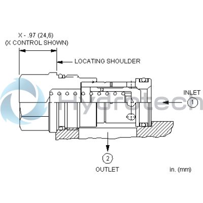 Sun Hydraulics-CHECK CARTRIDGE-CXHAXCN