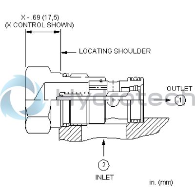 Sun Hydraulics-CHECK CARTRIDGE-CXEDXCN