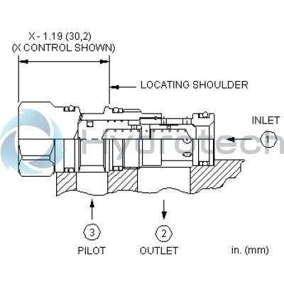 Sun Hydraulics-CHECK CARTRIDGE-CODAXCN