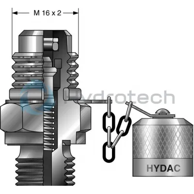 HYDAC TECH-HYCON DIV-Hydac Test Direct Gauge Adapter 6003769-6003769
