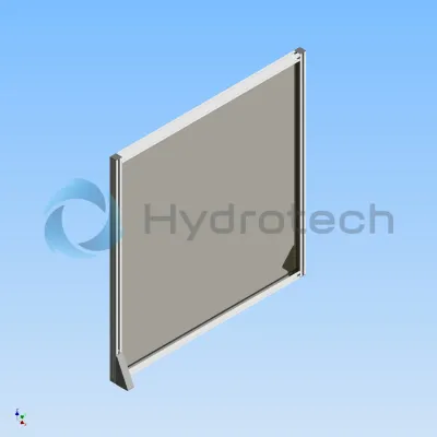 Hydrotech Inc.-3ft x 3ft Surface Mount Social Distancing Safety Barrier With Clear Plexiglass-GA0003X3SM