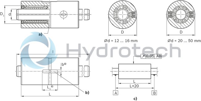 technical illustration-R072252087-Linear set (steel), DRT2-12-WV-1200, without seal