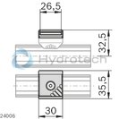 technical illustration-XLEAN RAIL HLDR-XLean adapter