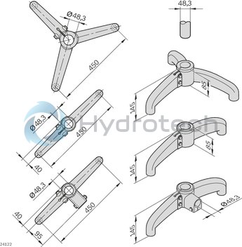 technical illustration-3842533307-Foot STS, three-leg