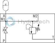 technical illustration-R978715560-Ready for connection Manual or electromagnetic unloading Large number of variants Compact design Direct operated pressure relief valve according to data sheet 50153
