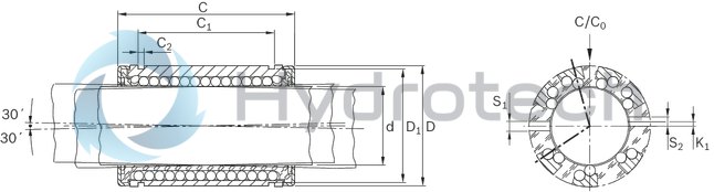 technical illustration-R073225040-Super LB H, closed, 50, with two seals