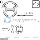 technical illustration-SEAL,8.5MM-Sealing profile N8