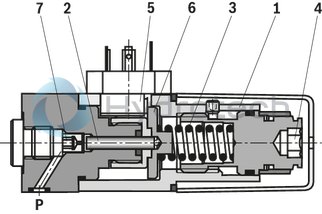 technical illustration-R901102362-200 bar, micro switch with NC contact/NO contact function, device connector DIN EN 175301-803 (large cubic connector)