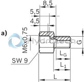 technical illustration-R345503092-Connector - tube &Oslash; 2.5mm - M6