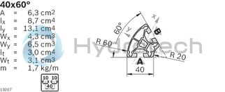 technical illustration-3842529375-Strut profile 40x60&deg; 12xL=6070mm