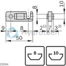 technical illustration-IDLE ROLLER-EcoFlow roller – steel, galvanized, EL = 525