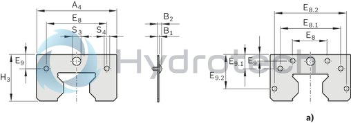 technical illustration-R182041030-Cover plate wiper for roller rail systems - 45