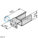 technical illustration-40X45 PLATE-Lean stop plate without stop