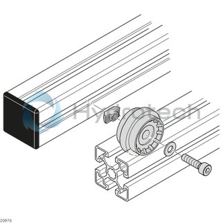 technical illustration-3842218941-Support rollers with side rim