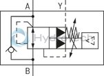 technical illustration-R901350583-Size 10, B &rarr; A, electrical with integrated electronics, 24 VDC