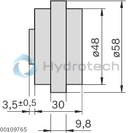 technical illustration-3842218941-Support rollers with side rim