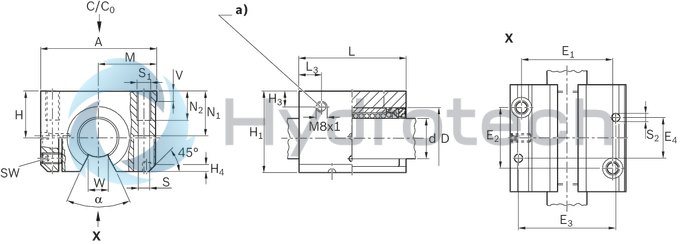 technical illustration-R103781620-Linear set (aluminum), O-B-16, with two seals