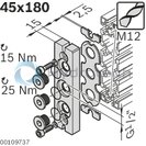technical illustration-3842535721-Flanged plate 45x180