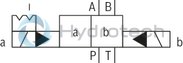 technical illustration-R978024207-Types of actuation (internal or external pilot control): Electro-hydraulic (type WEH) For subplate mounting Porting pattern according toISO&nbsp;4401 4/3-, 4/2- or 3/2-way version Spring or pressure centering, spring end position or hydraulic end position Wet-pin DC or AC solenoids, optional Electrical connection as individual or central connection Optional versions:<br>
- Manual override<br>
- Switching time adjustment<br>
- Preload valve in channel P of the main valve<br>
- Stroke setting and/or spool position monitoring

