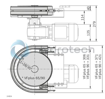 technical illustration-3842547381-Base unit KRA AL VFplus 90