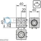 technical illustration-3842548706-Cover cap, cubic connector D24, black