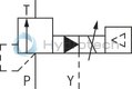 technical illustration-R901447274-Size 6, P &rarr; T, electrical with external electronics, 24 V DC