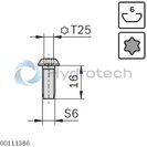 technical illustration-CAP COVER-Cover cap for sealing through holes D7.8