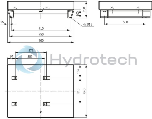 technical illustration-R904100644-100% duty cycle Compact design Low noise High cooling capacity Wide field of application Large number of variants Various mounting options Complete hydraulic control possible Ready for connection