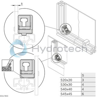 technical illustration-GUSSET S 30X30-Bracket S 30x30
