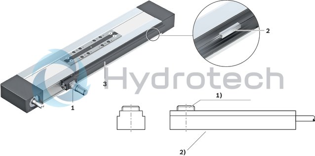 technical illustration-R037230005-Screw support for the realization of high speeds on long assembly lengths for CKK-200
