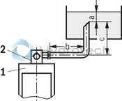 technical illustration-R900247925-Pilot operated check valve, with or without pre-decompression Flange connection Tank installation Cartridge valve without control open spool (check valve) Reduced switching noises due to damping measures Rotatable low-pressure connection (housing) Inductive position switch, optional Higher operating pressures, on request