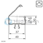 technical illustration-3842535676-Cover cap for cable duct 45x45, N10