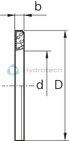 technical illustration-R133181210-Wiper seal (compact), d = 12, closed