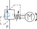 technical illustration-R901358101-Size , X &rarr; Y, electrical with external amplifier,