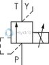 technical illustration-R901000847-Size 6, P → T, electrical with external amplifier, 24 V DC