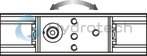 technical illustration-R190511900-The cam roller runner block (U-type) is characterized by the following product features: Format SNS, size 20, aluminum, accuracy economic, load class FN