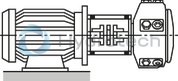 technical illustration-R901089530-Radial piston pump, size 20 cm3, pressure 500 bar for industrial applications, open circuit