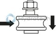 technical illustration-ROLLER 52-H &-The cam roller is characterized by the following product features: Format LEZ, size 52, steel CS, accuracy economic, load class FH