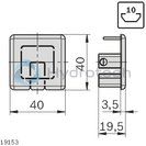 technical illustration-3842535676-Cover cap for cable duct 45x45, N10