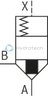 technical illustration-R900759206-Functional product design Modular set-up:&bull; Cartridge valve with various options&bull; Control cover in various variants for realization of selected functions&bull; Electric monitoring of the spool position Power and flow-optimized design:&bull; High flows&bull; Low pressure drops&bull; High switching velocities&bull; Low leakage oil flowsRobust design:&bull; High reliability&bull; Long life cycle Other features:&bull; Small installation size, low weight&bull; Easy to service