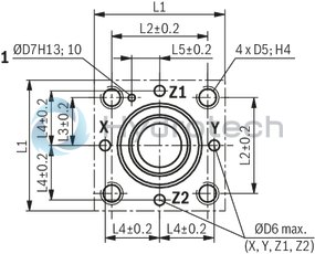 technical illustration-R901336219-Actively controllable 2/2 directional cartridge valve ("two-level active logics") Modular design, flexible circuit set-up Installation bore according to ISO&nbsp;7368 Energy efficiency due to flow-optimized geometry Leakage-free due to integrated shaft sealing Spool position monitoring &ldquo;closed&rdquo; and/or &ldquo;open&rdquo; or analog (can also be retrofitted) BG certification