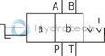 technical illustration-R900338009-4/3-, 4/2- or 3/2-way version Porting pattern according to DIN&nbsp;24340 form A (without locating hole) Porting pattern according to ISO&nbsp;4401-03-02-0-05 (with locating hole) Type of actuation: Rotary knob Inductive position switch and proximity sensors (contactless)