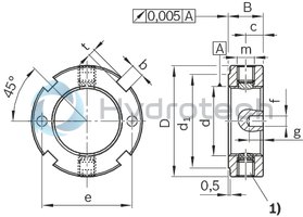 technical illustration-R344600504-Slotted nut NMZ 20 x 1