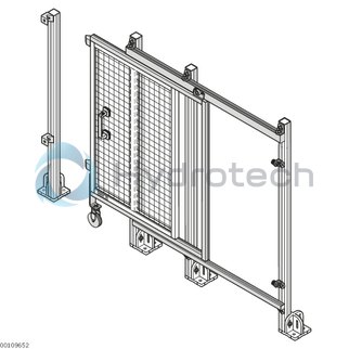 technical illustration-3842524166-Sliding door without superstructure B2000