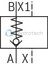 technical illustration-R901044401-Size 200, A &rarr; B, hydraulically actuated