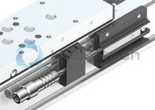 technical illustration-R039013001-Protection of the guideway and drive components by sealing strip (excluding MKK-165) Idler (non-drive) end enclosure: with integrated belt-tensioning system. The belt pulley system is equipped with ball bearings that have lifelong lubrication The Rexroth Ball Rail System features one-point lubrication from both sides; one-point lubrication is only suitable for grease lubrication with a manual grease gun Individual lubrication versions for connection to one-point lubrication systems (only for product generation 3) Attachments are fastened to the carriage using T-slots or threaded holes Ball Guide Rail with corrosion-resistant coating, Ball Runner Block made of corrosion-resistant steel (only for product generation 3) Absolute position measuring system IMS-A directly integrated into the guide system (for MKR-080 and MKR-110, product generation 3) With planetary gearbox with various gear ratios and versions for optimizing external load to motor inertia. Servo motor with multi-turn encoder, 1-cable or 2-cable connection, with or without holding brake Magnetic field sensors can be mounted without additional attachments directly onto the profile body (only for product generation&nbsp;3) Switch (proximity or mechanical), cable duct, socket-plug and extension cable Extensive accessories for connection and clamping elements and connecting shafts Nameplate with technical parameters for easy start-up
