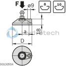 technical illustration-BASE PLATE-Base plate with screw hole D79