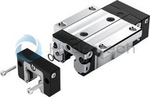 technical illustration-R165111320-Ball runner block, FNS, size 15, steel CS, accuracy high, low preload, without ball chain