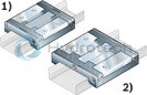 technical illustration-R044321301-Miniature ball runner block, BNS , size 12, Resist NRII, accuracy high, low preload